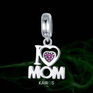 Charm "I Love U Mom" – Plata 925