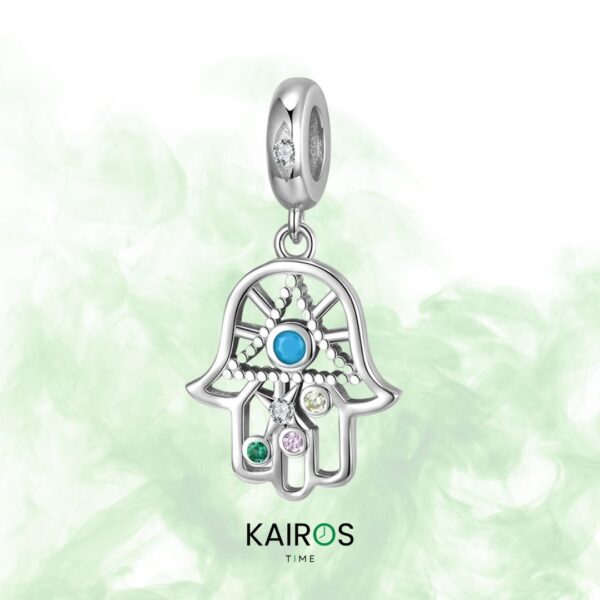 Charm Mano Ohm con Cristales – Plata 925