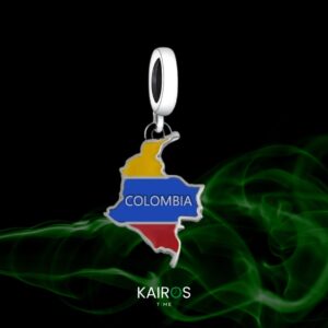 Charm Mapa de Colombia – Plata 925